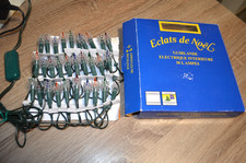 Ancienne Guirlande Électrique pour sapin de Noël 30 lampes clignotantes