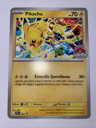 Carte pokémon pikachu svp - pokémon,