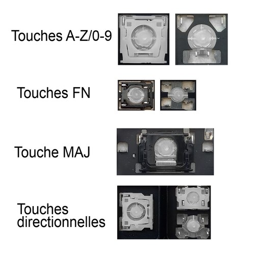 Touche clavier français - touche, de