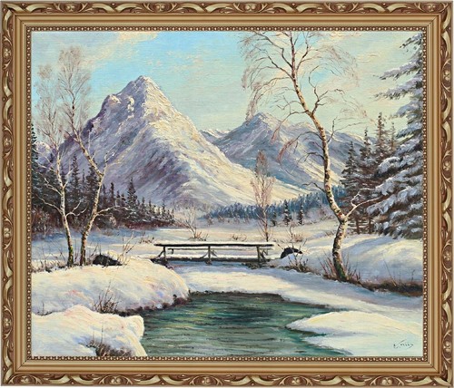 Ernst friis paysage - friis, d’hiver