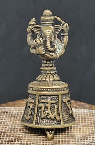 Ancienne cloche ganesha bronze - ancienne,