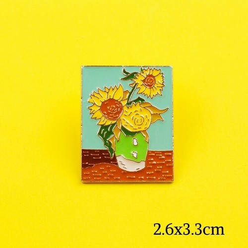 Broche tournesols van - tournesols,