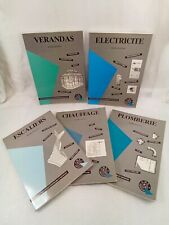 5 Livres Techniques,Escaliers, Électricité, Vérandas, Plomberie, Chauffage, Pour