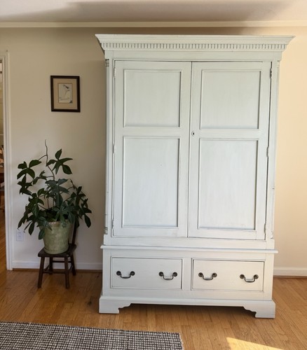 Antique pine armoire - antique, in