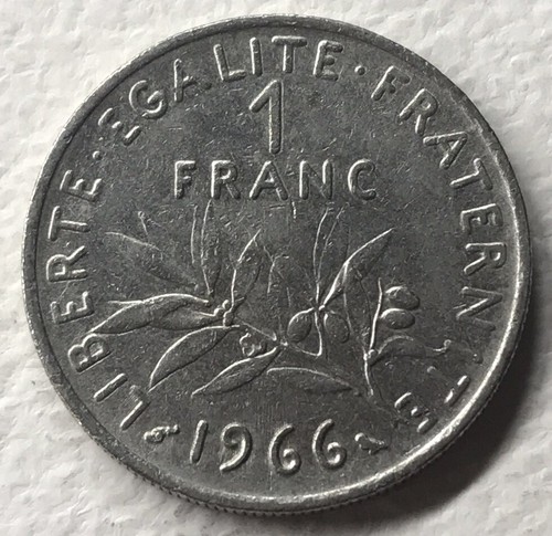 Franc semeuse nickel - semeuse, 1966