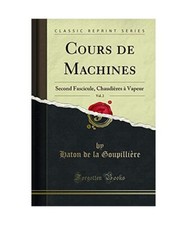 Cours de Machines, Vol. 2