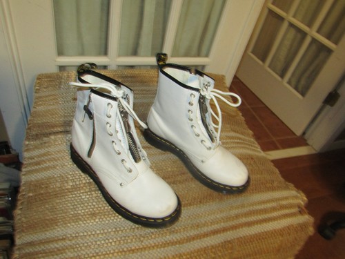 Martens 1460 twin zip white - martens,