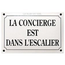 Plaque de rue émaillée