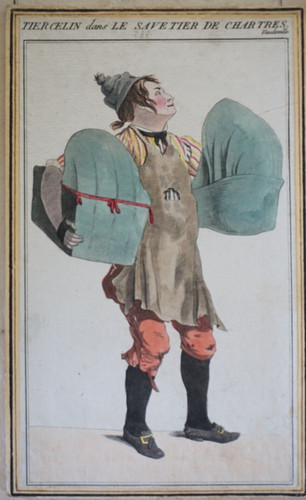 Gravure couleur costume - couleur,