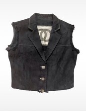 Veste jean chanel vintage - veste,