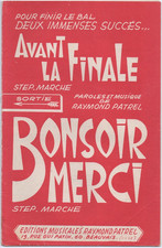 Partition 1968 accordéon piano cuivres - 2 step-marches pour finir le bal