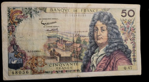 Billet francs racine - billet, 50