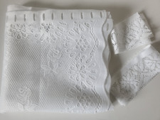 Paire de rideaux blancs bonne femme 60 x 220 cm