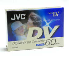 JVC K7 MINI DV DIGITAL VIDEO CASSETTE CAMESCOPE 60MIN LP90 M-DV60DE NEUF SCELLE