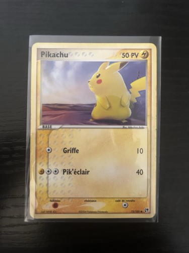 Pikachu 100 bloc ex - 72/100,
