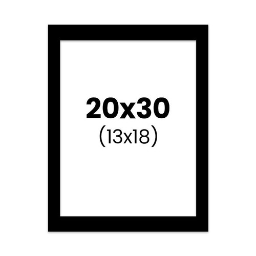 Passe partout noir 20x30cm - passe-partout,