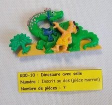 Kinder - Puzzle 3D préhistorique - Dinosaure avec selle - K00 10 - sans BPZ