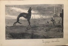 Henri DESBARBIEUX - Lithographie  signée - La paix éternelle 1916