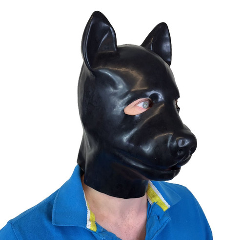 Masque latex noir pour - en,