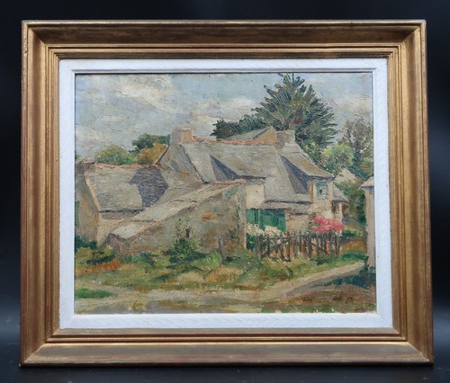 Tableau ancien huile sur toile - ancien,