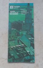 Vintage QUEBEC CANADA Road Map antique access to the city 1977 garage collection