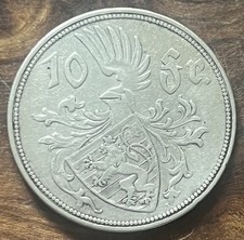 CHARLOTTE DUCHESSE de LUXEMBOURG .10 FRANCS . ( ARGENT ) . 1929 .( Voir photos )