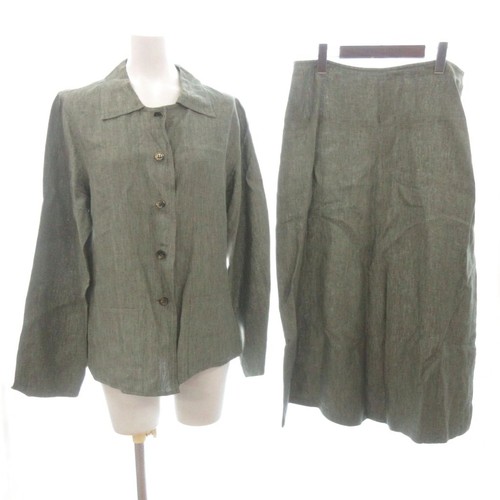Agnes linen green jacket - agnes,