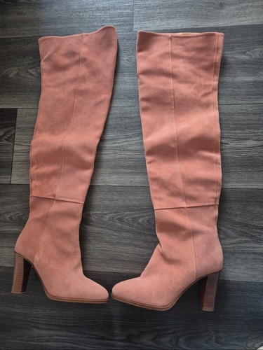 Sézane bottes femme daim - , rose