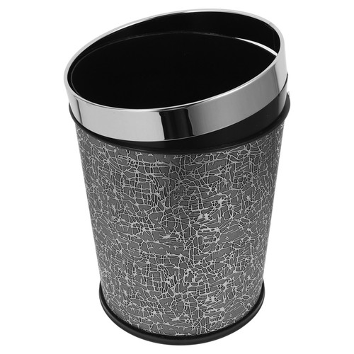 Poubelle ronde cuir pu - poubelle,