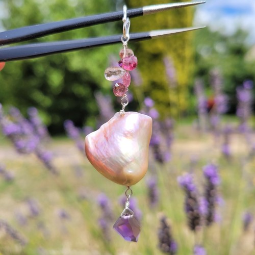 Pendentif très grande perle - pendentif,