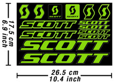 Scott Decals Stickers Vélo