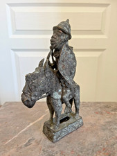 Ancien Cavalier en bronze – Bénin 17e/18e siècle – Art royal Sculpture africain