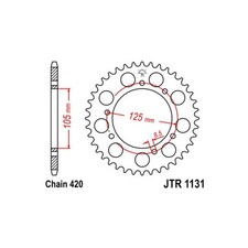Couronne En Acier P 420 Z 53 Peugeot XP 6 Supermotard 50 2002 2003