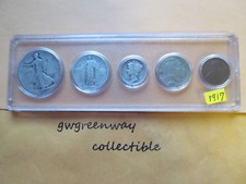 1917 Argent Naissance Année Kit 5 Pièces (Autres Ans aussi )