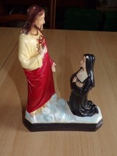 statue Jésus et une bonne