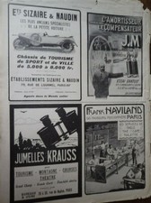 SIZAIRE NAUDIN + porcelaine Frank HAVILAND + KRAUSS pub papier ILLUSTRATION 1913