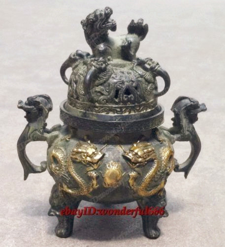 Antique signed old bronze - signed,