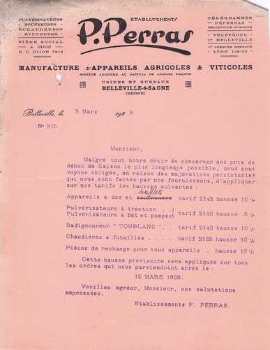 Belleville fabricant perras - belleville,