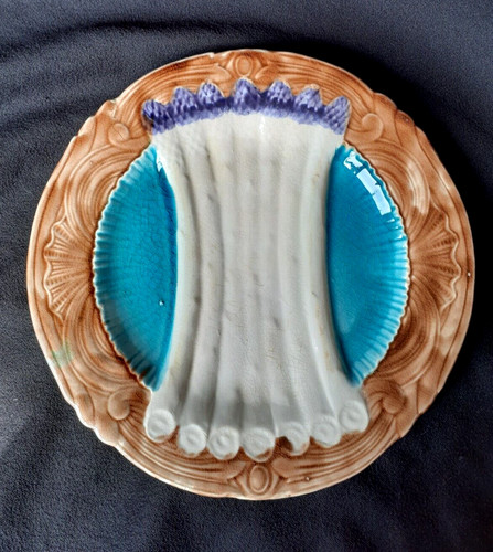 Assiette asperges anciennes - à,