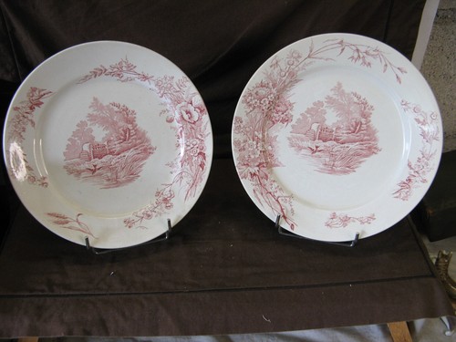 Lot assiettes plates - 2, en