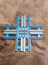 Lego Chemin de Fer 1 X Croisement Rails Bleu 4,5 V