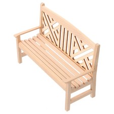  Banc de maison de poupée banc en bois Miniature parc jardin Village Patio