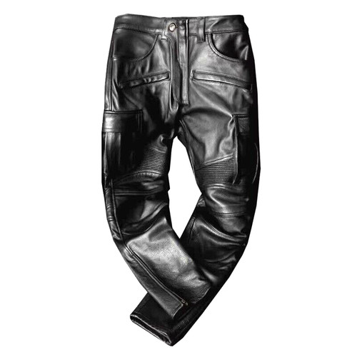 Pantalon motard cuir - de,