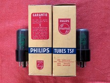 For Guitar Tube Amplifier : Pair of Metal Power Tubes 6V6 Philips (hard to find)