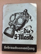 Manuel mode d'emploi du masque allemand WW2 manuel d'instruction