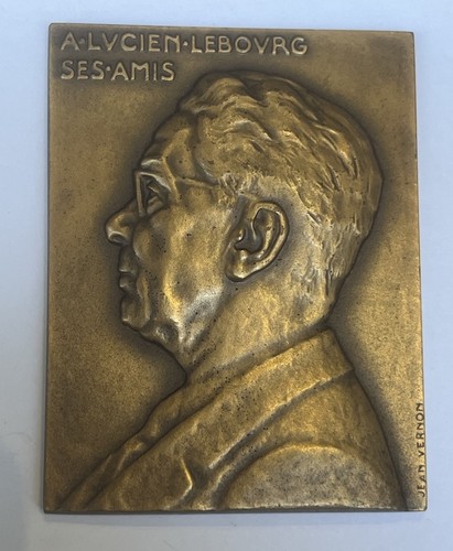 Medaille plaque en bronze - /,