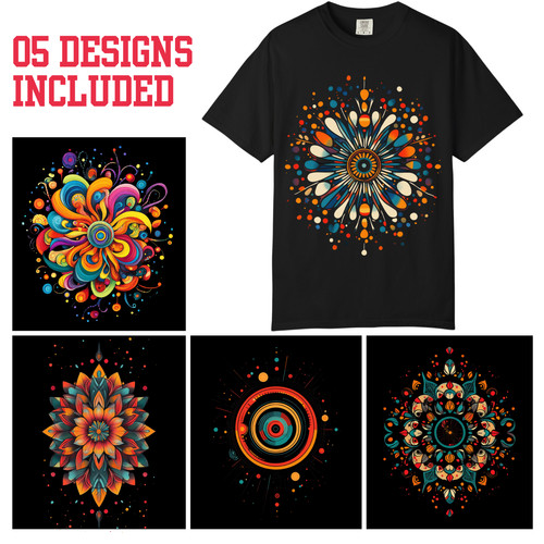 Colorful mandala abstract art - mandala,
