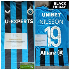 Maillot porté Gustaf Nilsson Club Brugge Match Worn Rare