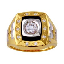 Homme argent sterling jaune - argent,