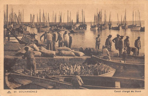 Cpa douarnenez canot - cpa,
